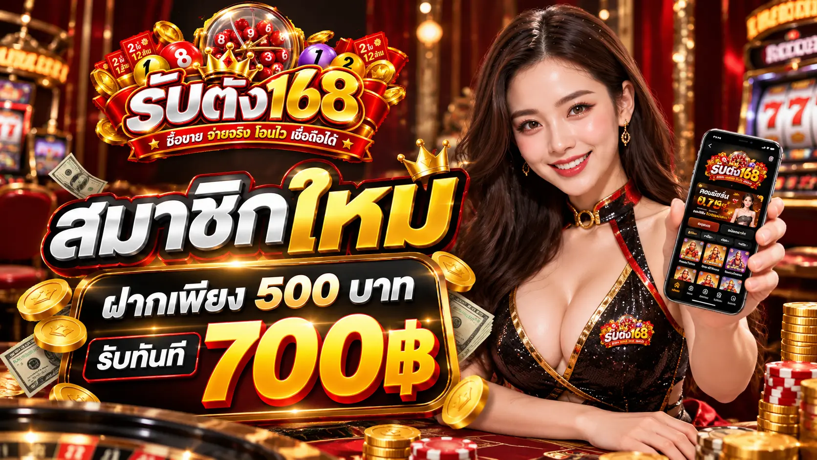 รับตัง168 โปรสมาชิกใหม่